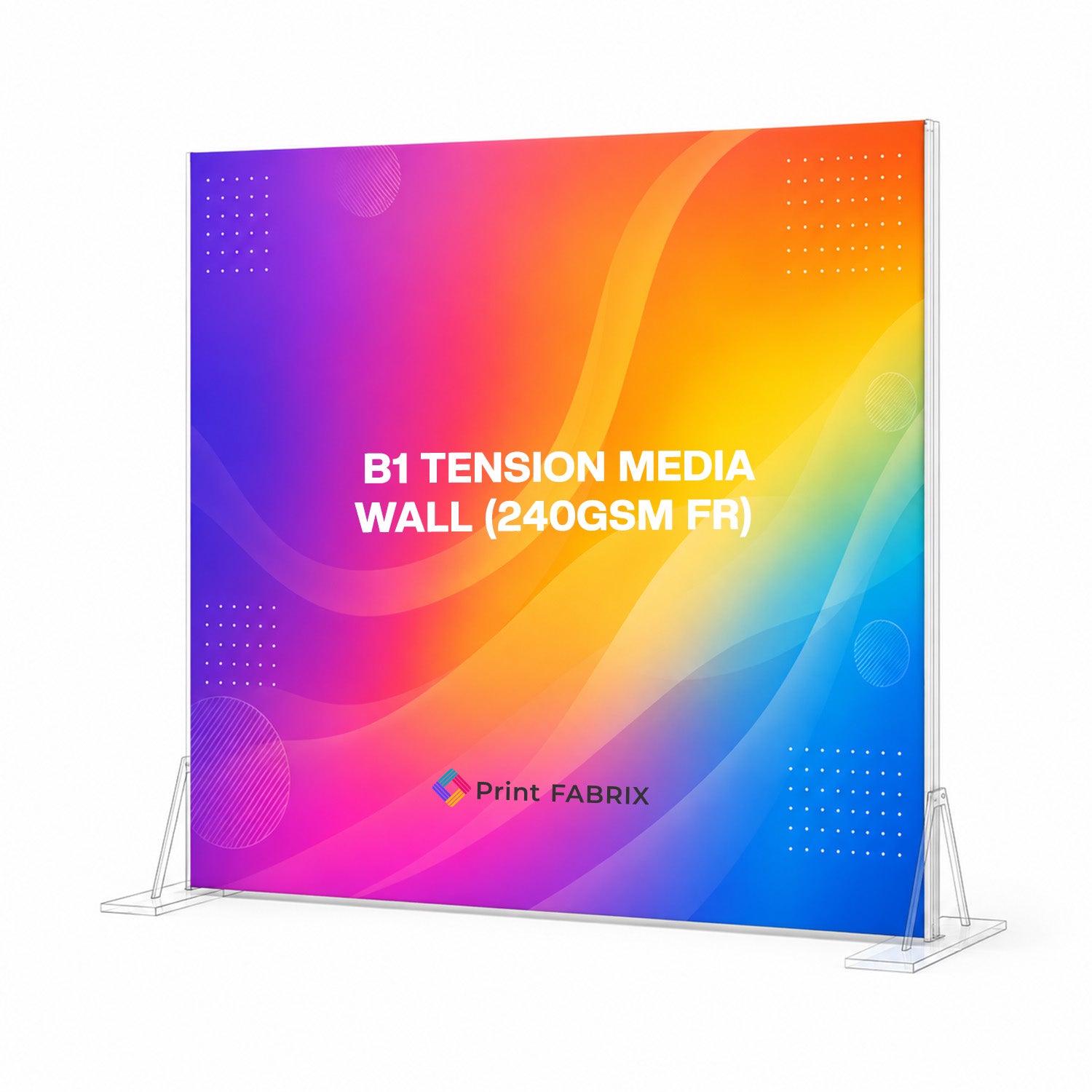 B1 Tension Media Wall (240gsm FR)