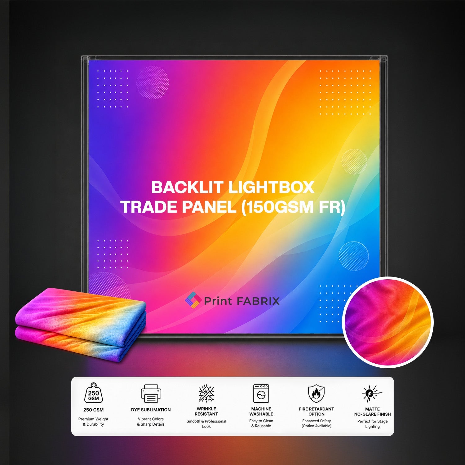 Backlit Lightbox Trade Panel (150gsm FR)