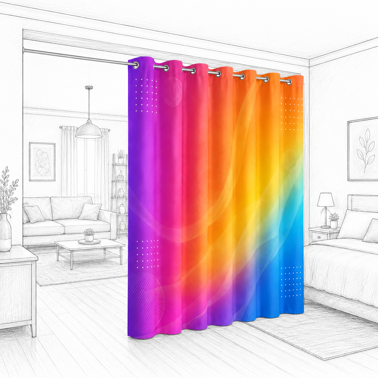 Blockout Room Divider (250gsm)