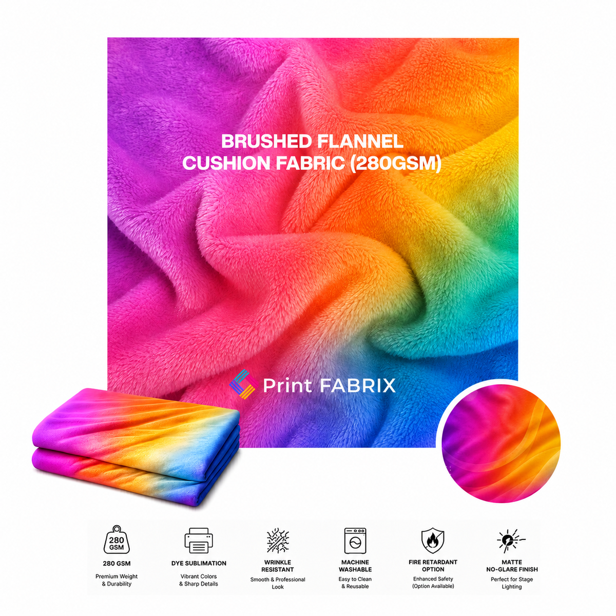Brushed Flannel Cushion Fabric (280gsm)