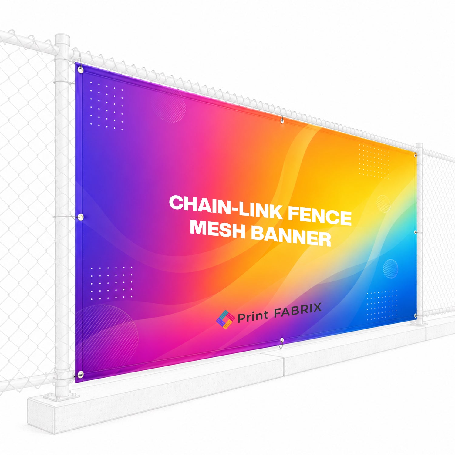 Chain-Link Fence Mesh Banner