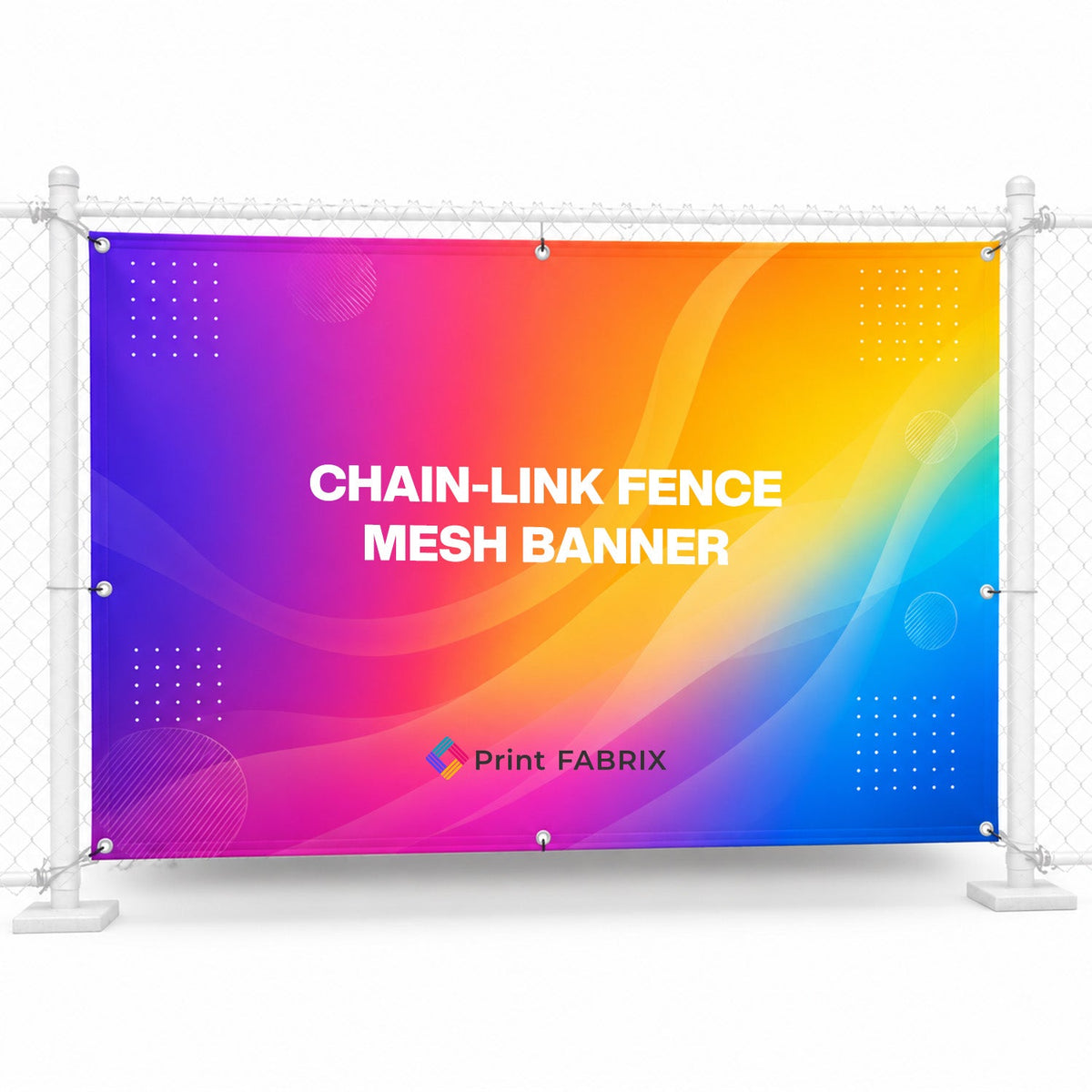Chain-Link Fence Mesh Banner