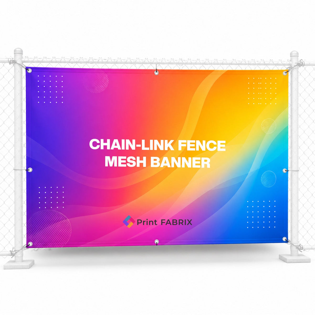 Chain-Link Fence Mesh Banner