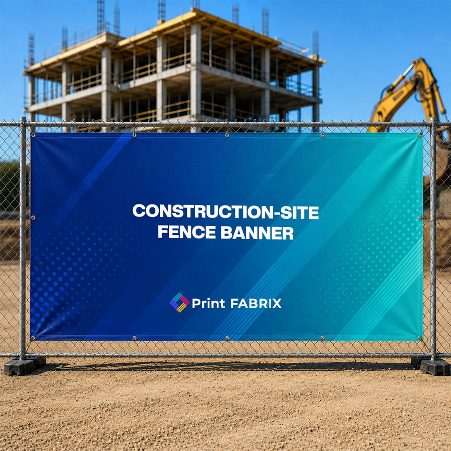 Construction-Site Fence Banner