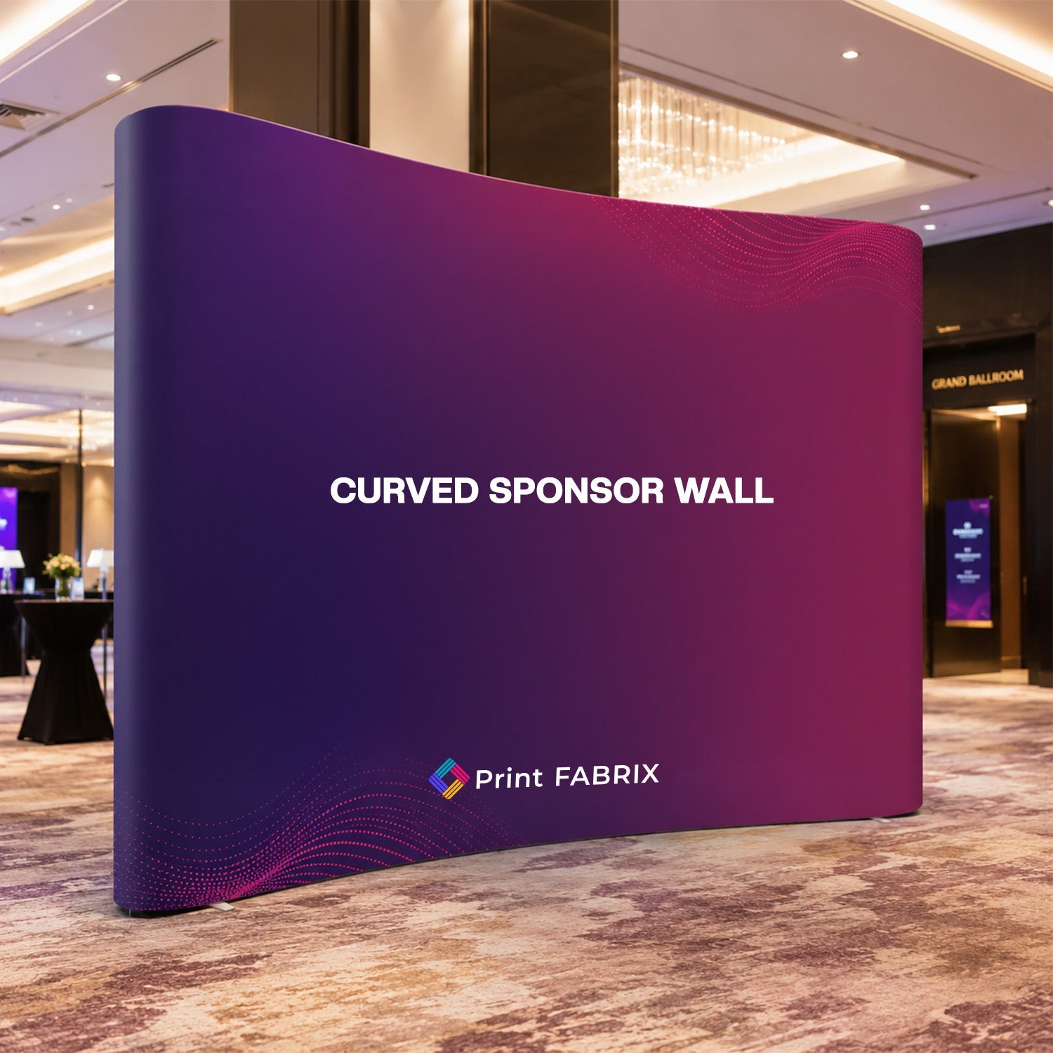 Curved Sponsor Wall