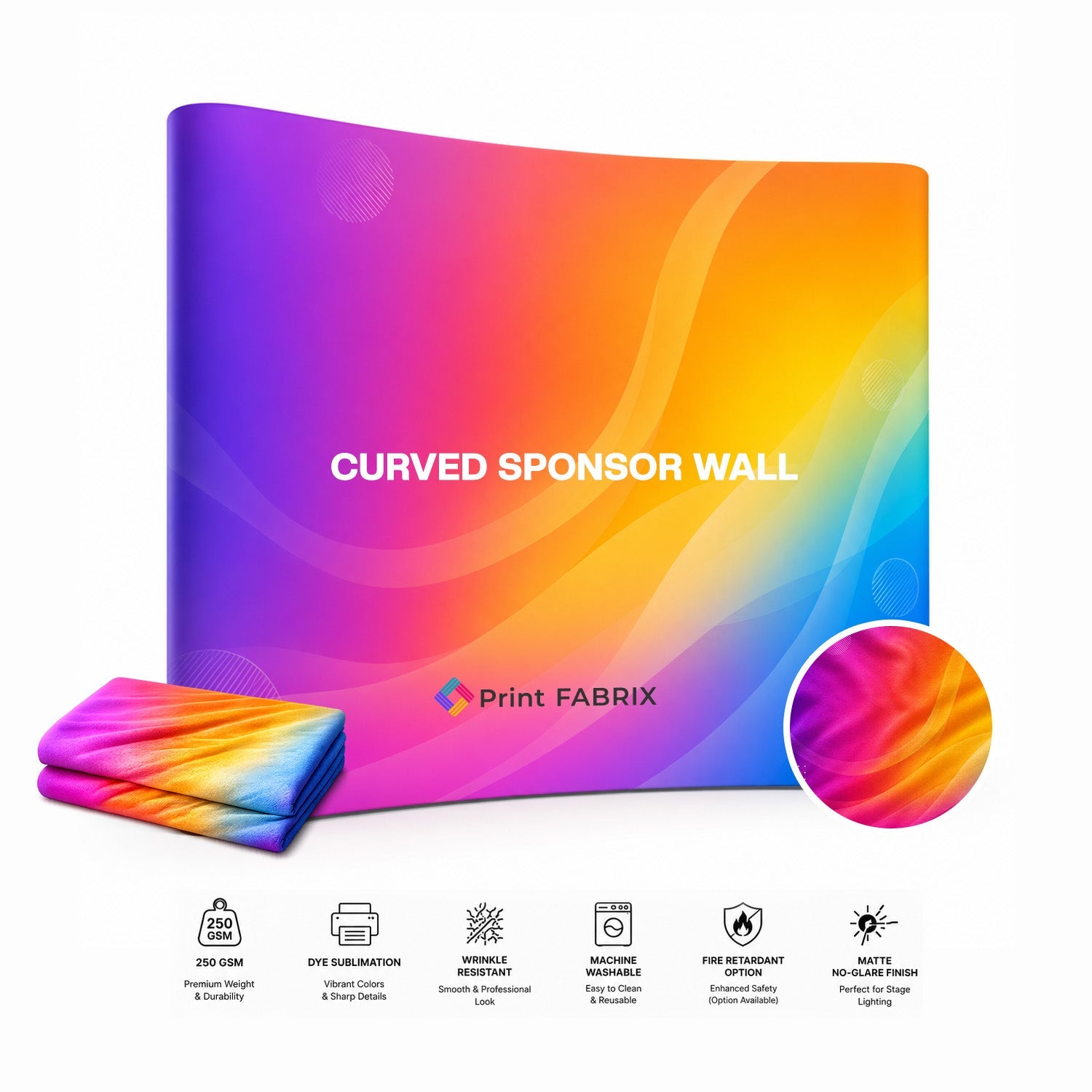 Curved Sponsor Wall