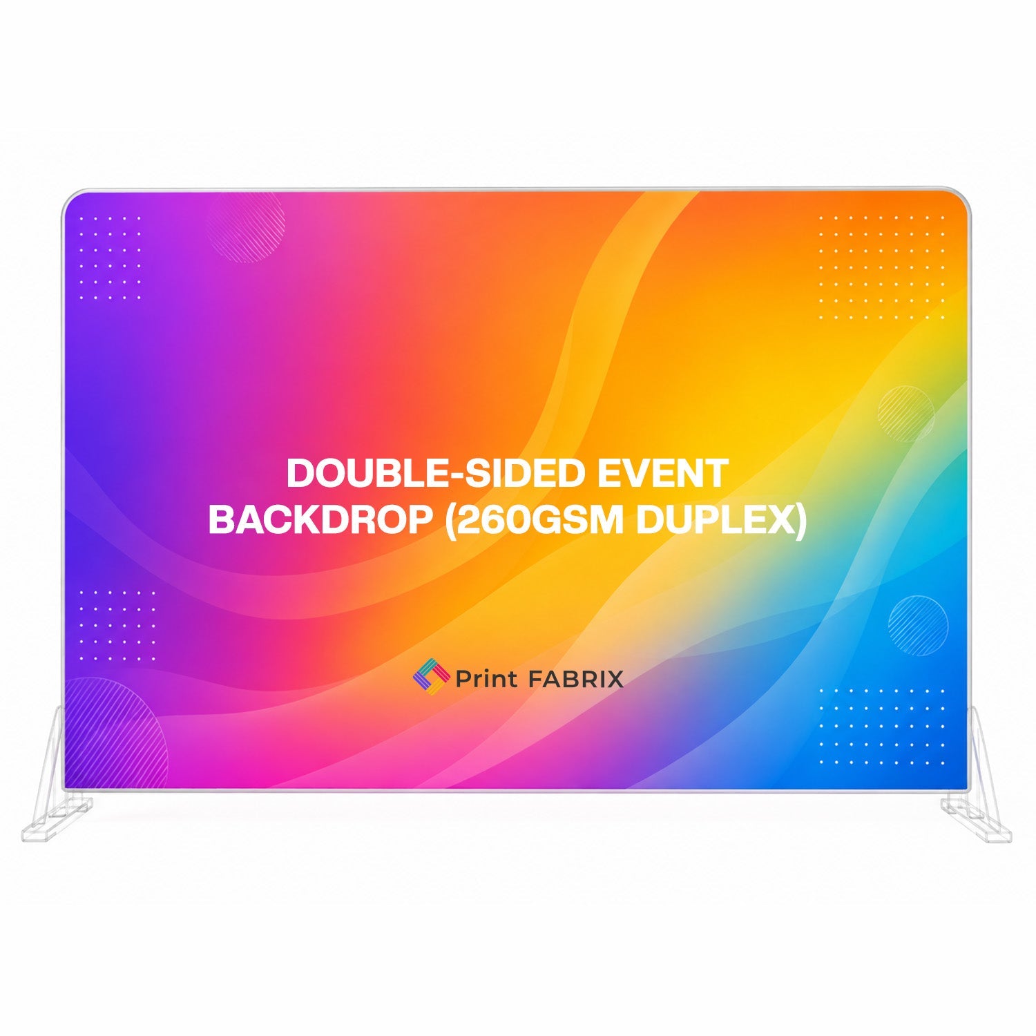 Double-Sided Event Backdrop (260gsm Duplex)