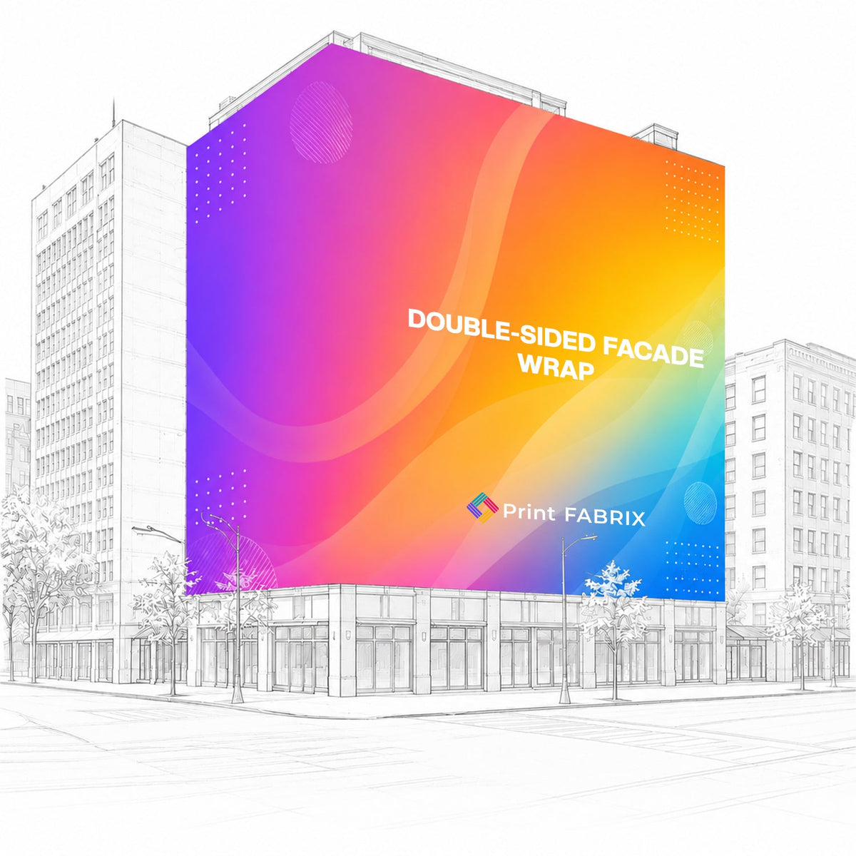 Double-Sided Facade Wrap (210D Duplex)