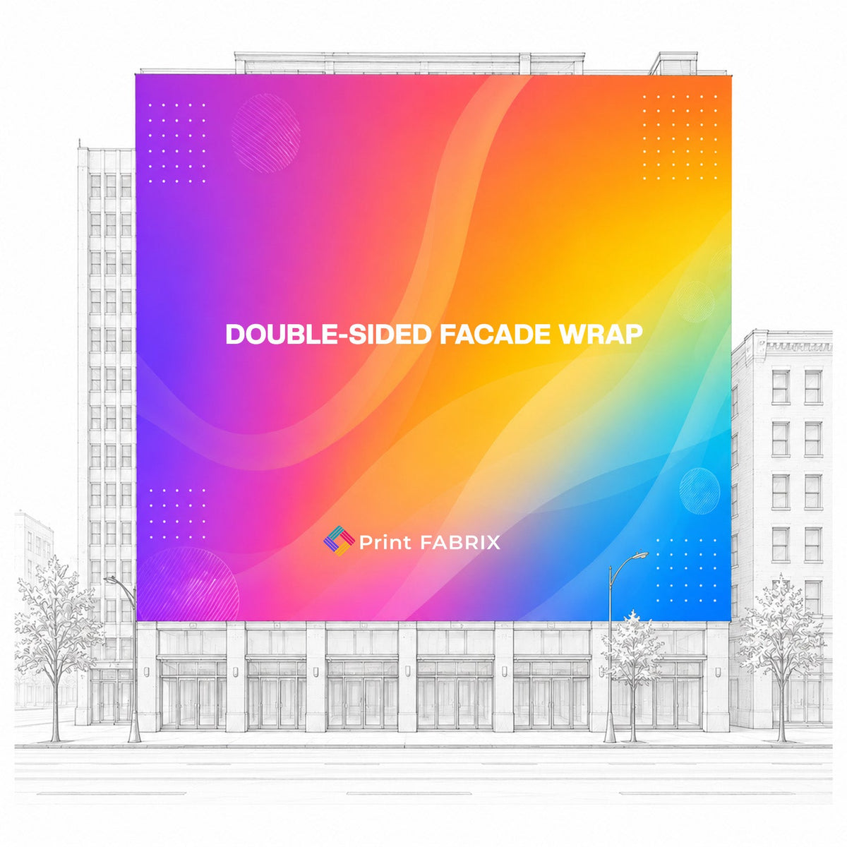 Double-Sided Facade Wrap (210D Duplex)