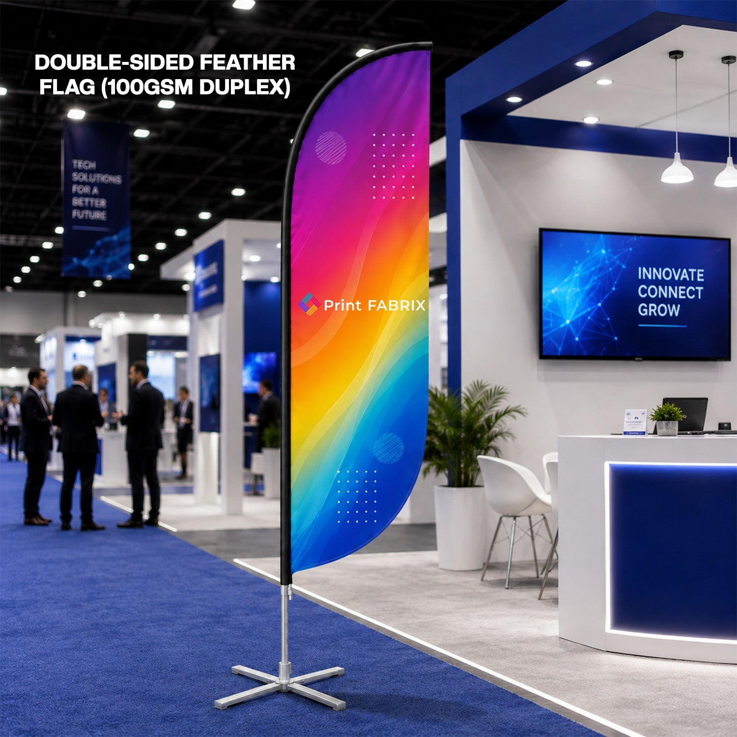 Double-Sided Feather Flag (100gsm Duplex)