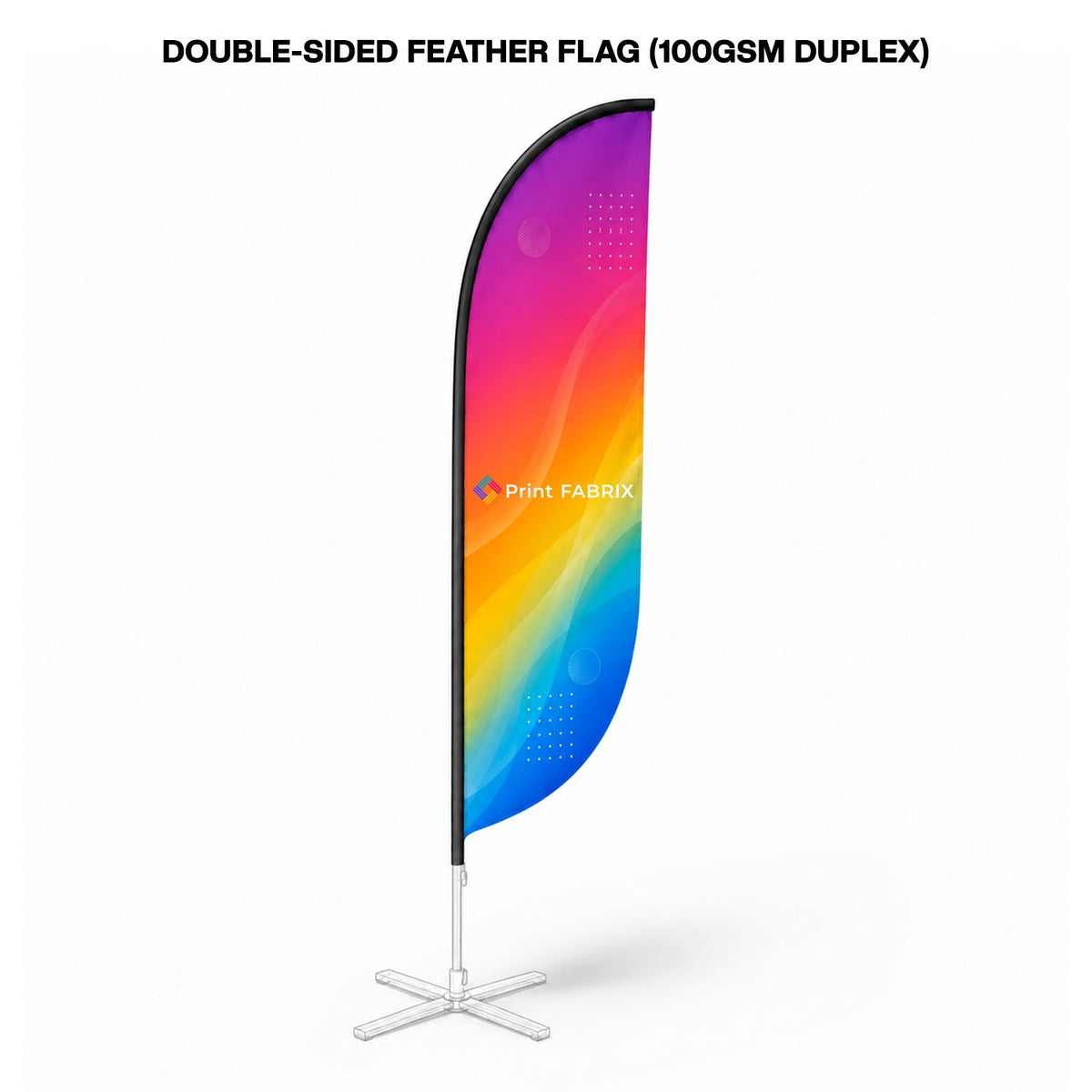 Double-Sided Feather Flag (100gsm Duplex)