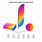 Double-Sided Feather Flag (100gsm Duplex) — view 4
