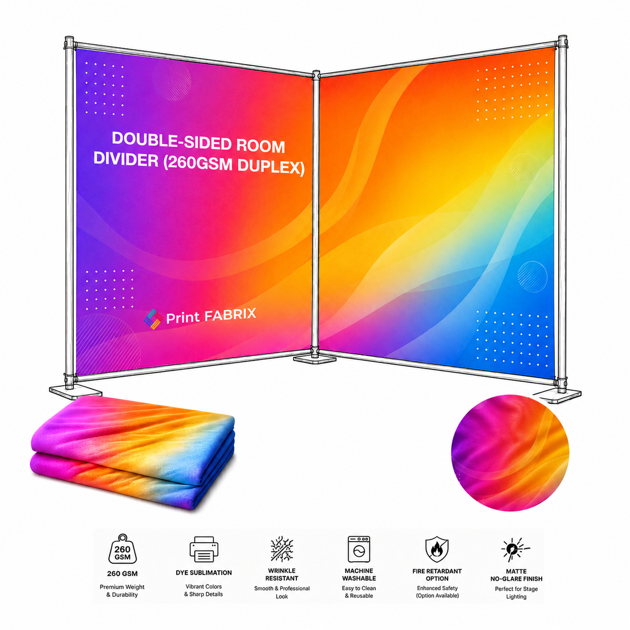 Double-Sided Room Divider (260gsm Duplex)