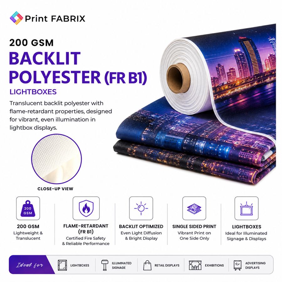 Backlit Polyester (FR B1) — Lightboxes