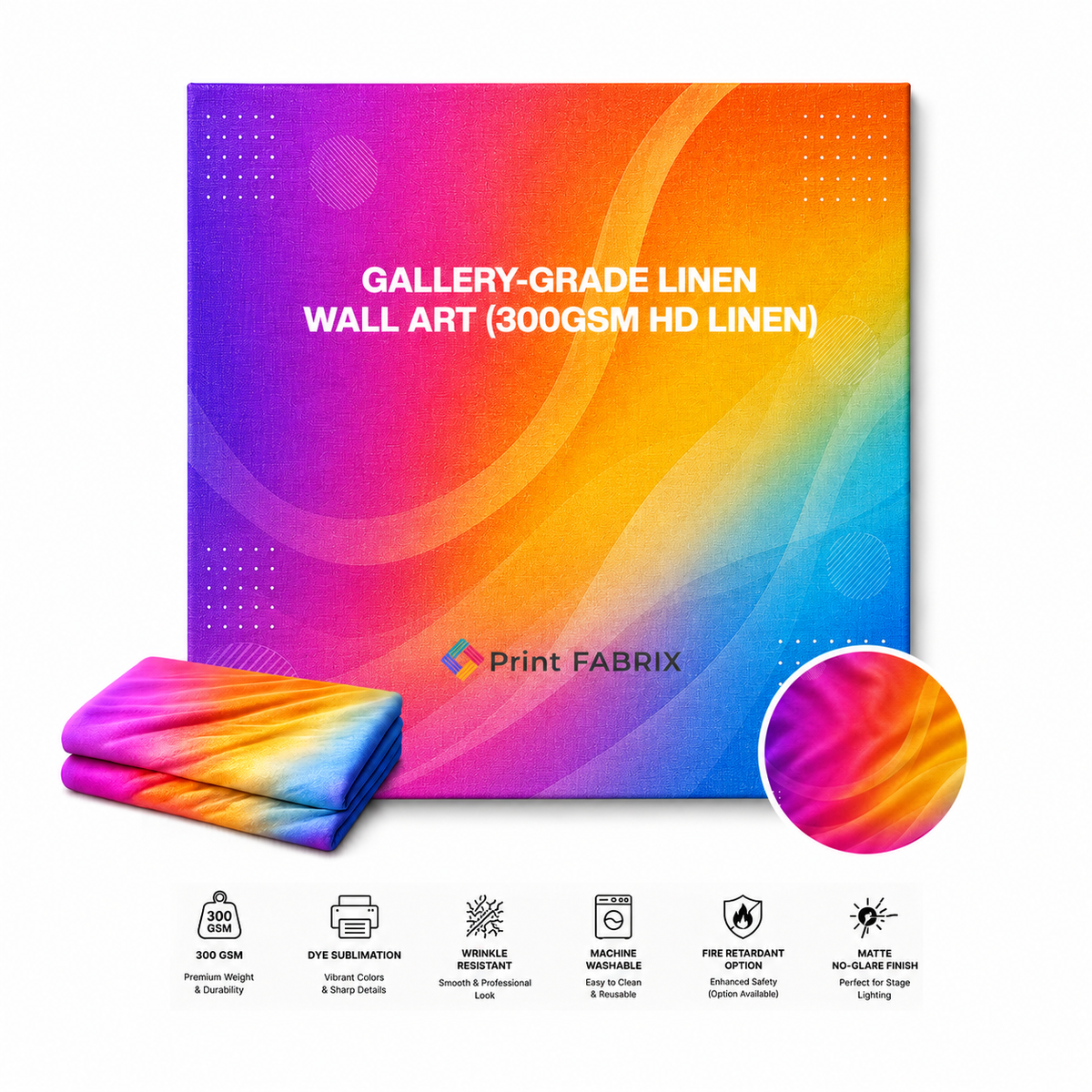 Gallery-Grade Linen Wall Art (300gsm HD Linen)