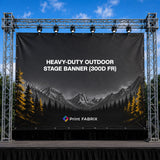 Heavy-Duty Outdoor Stage Banner (300D FR) — view 1