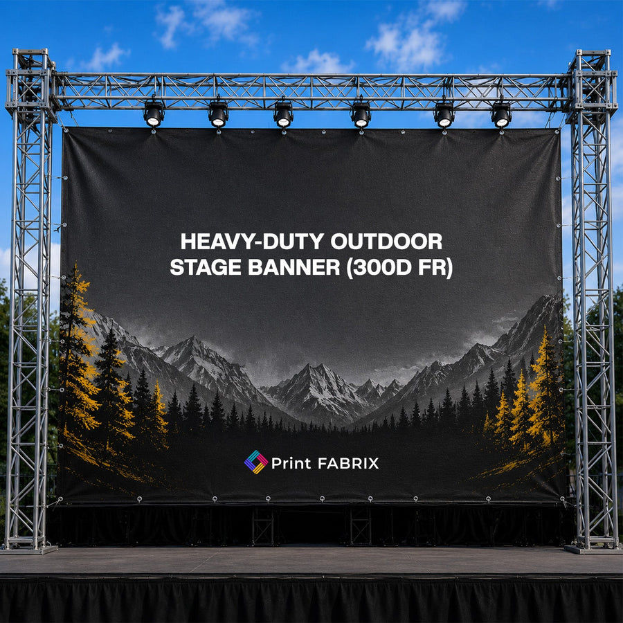 Heavy-Duty Outdoor Stage Banner (300D FR)