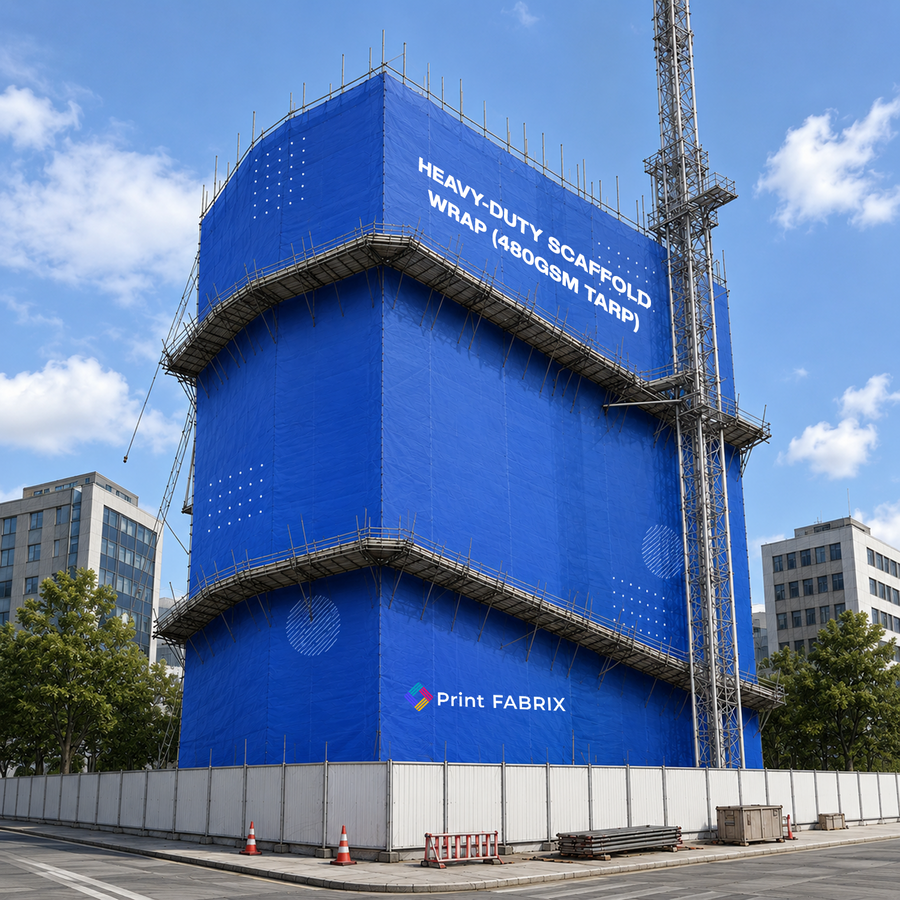 Heavy-Duty Scaffold Wrap (480gsm Tarp)