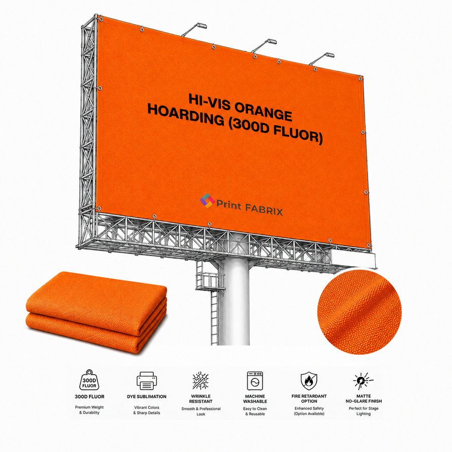 Hi-Vis Orange Hoarding (300D Fluor)