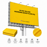 Hi-Vis Yellow Hoarding (600D Fluor PU) — view 1