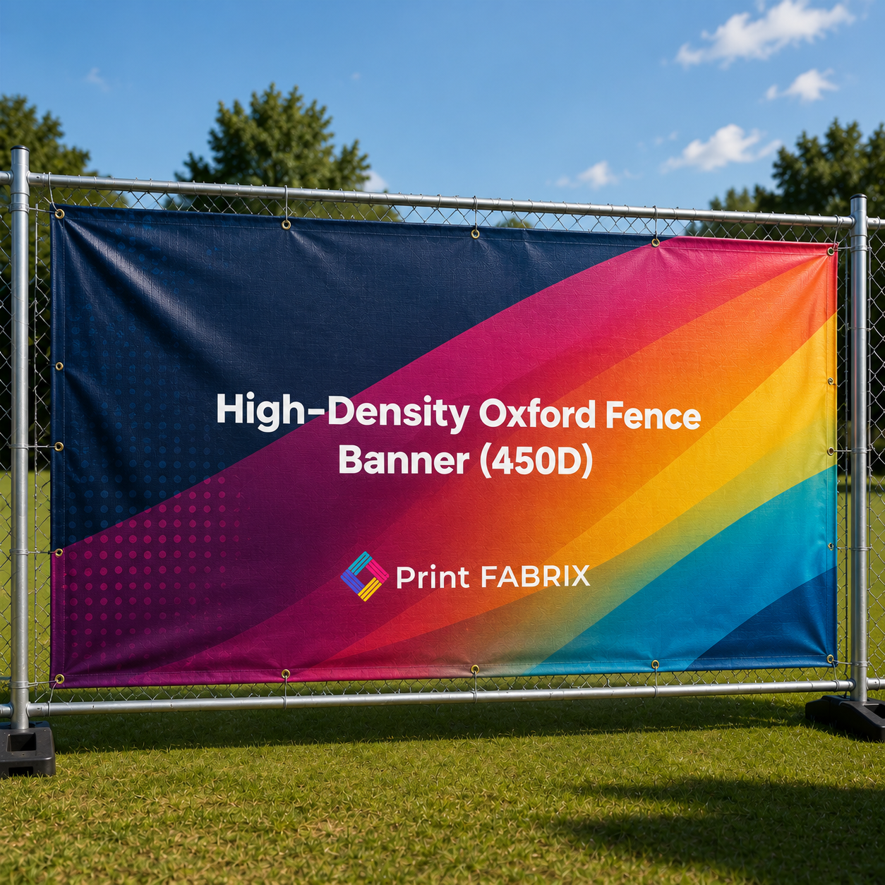 High-Density Oxford Fence Banner (450D)