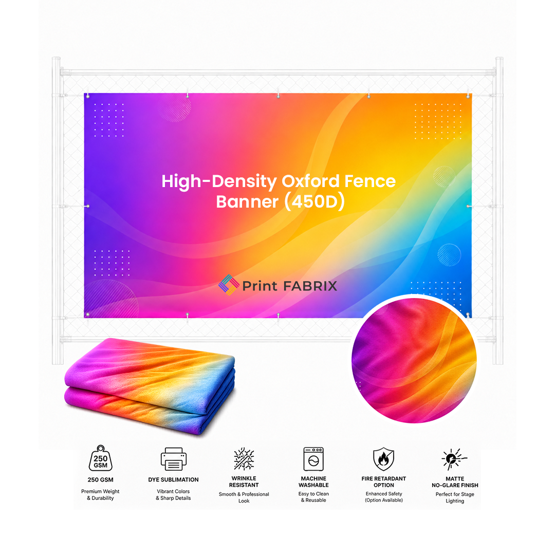 High-Density Oxford Fence Banner (450D)