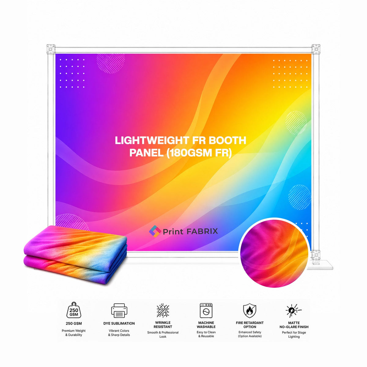 Lightweight FR Booth Panel (180gsm FR)