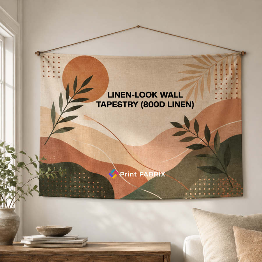 Linen-Look Wall Tapestry (800D Linen)