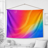 Linen-Look Wall Tapestry (800D Linen) — view 3