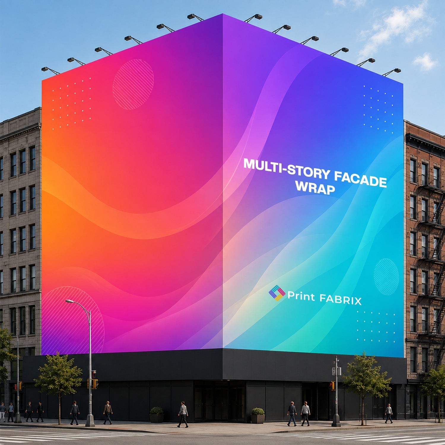 Multi-Story Facade Wrap