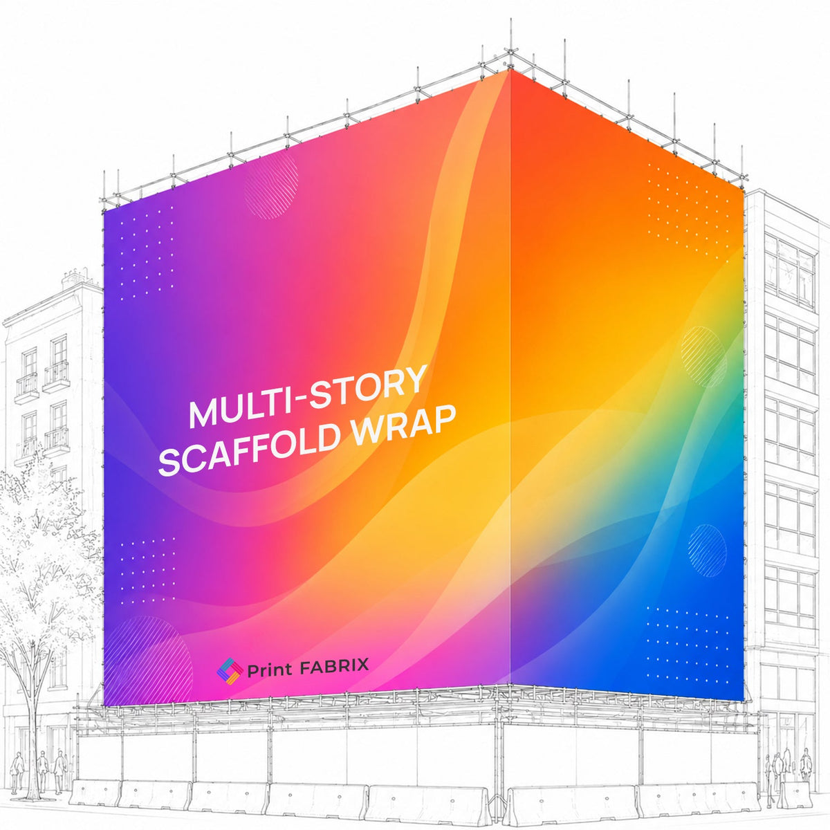 Multi-Story Scaffold Wrap