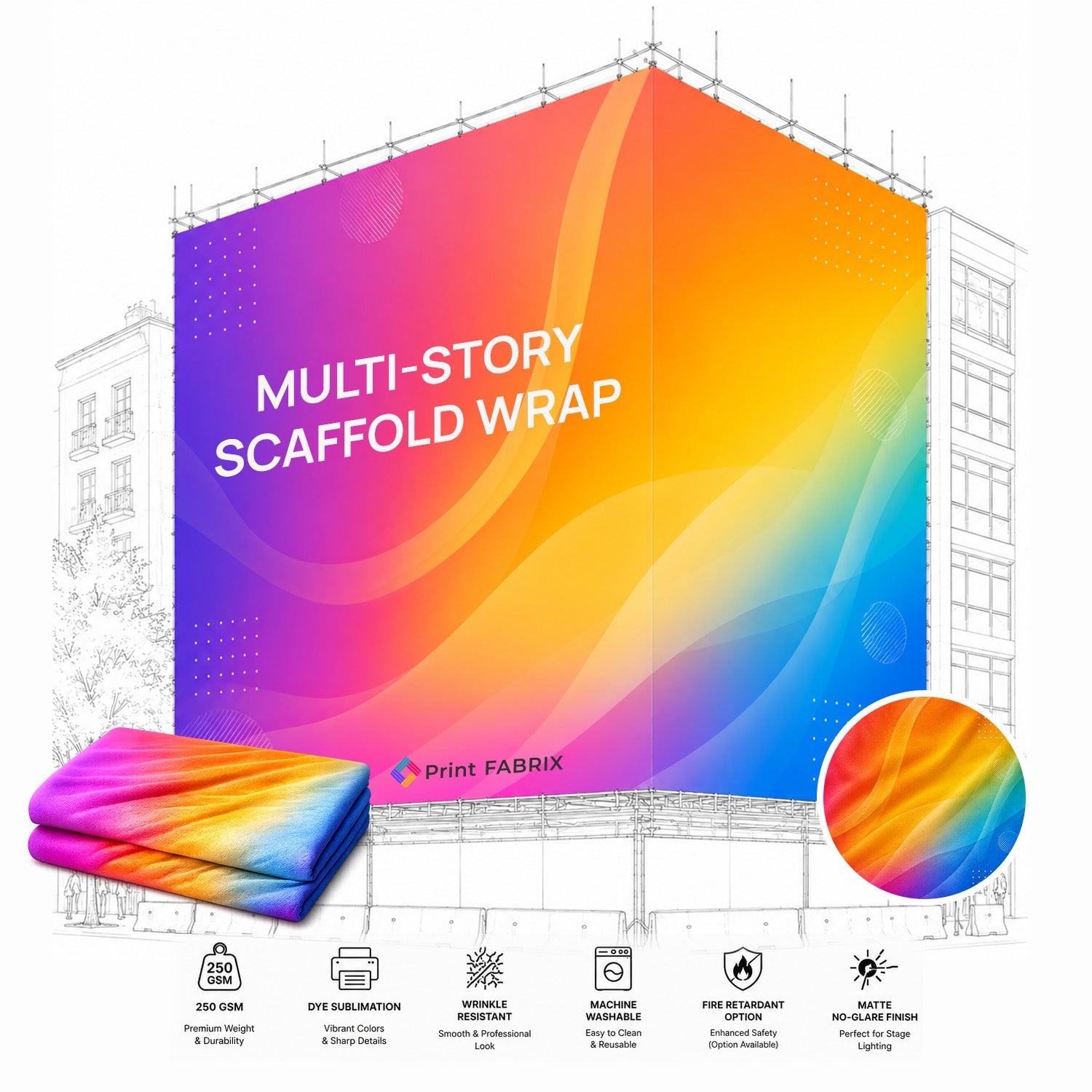 Multi-Story Scaffold Wrap