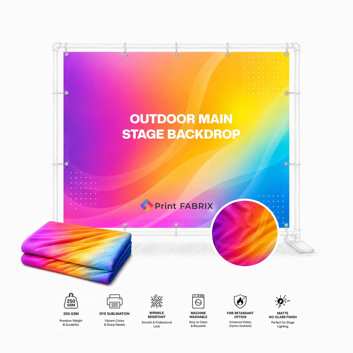 Outdoor Stage Backdrop