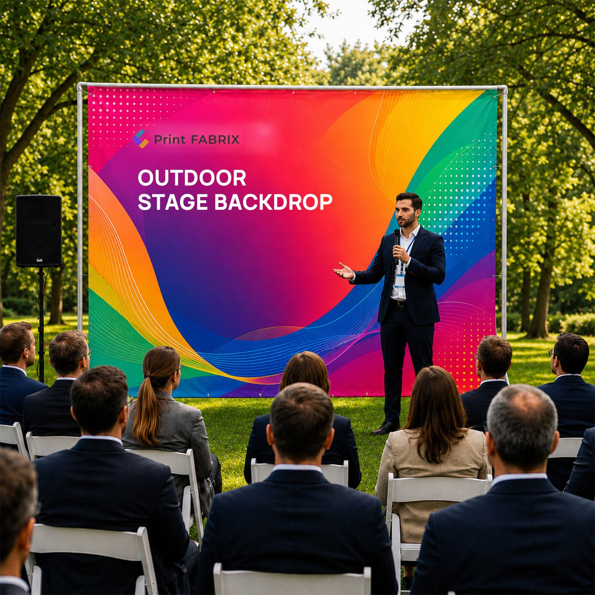 Outdoor Stage Backdrop