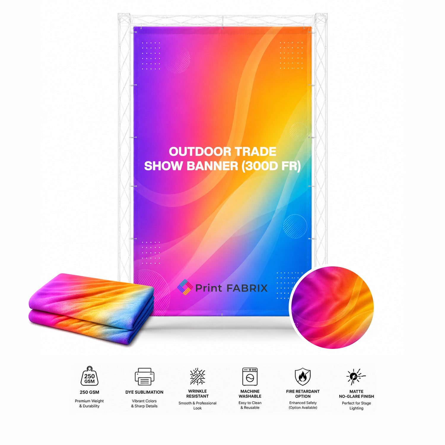 Outdoor Trade Show Banner (300D FR)