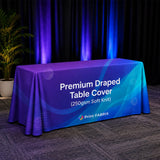 Premium Draped Table Cover (250gsm Soft Knit) — view 1