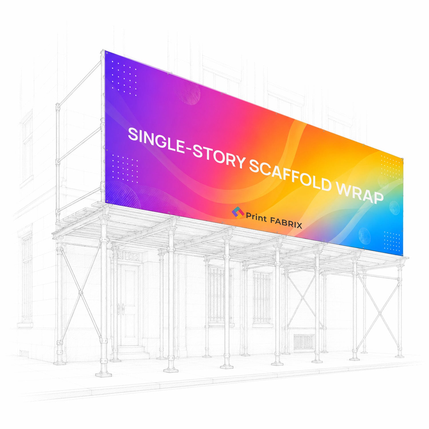 Single-Story Scaffold Wrap