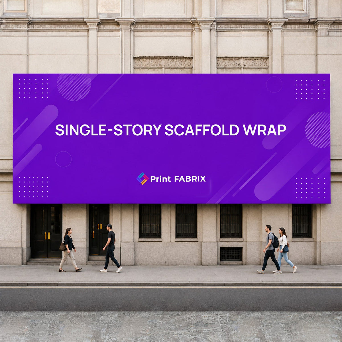 Single-Story Scaffold Wrap