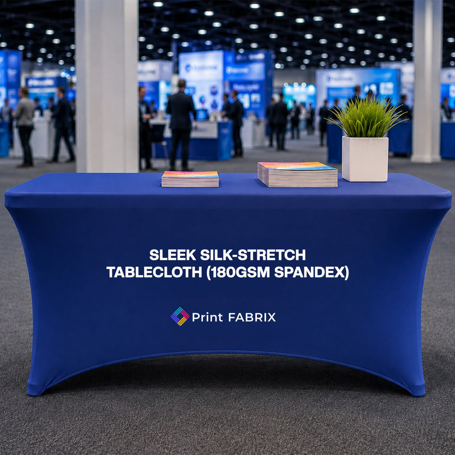 Sleek Silk-Stretch Tablecloth (180gsm Spandex)
