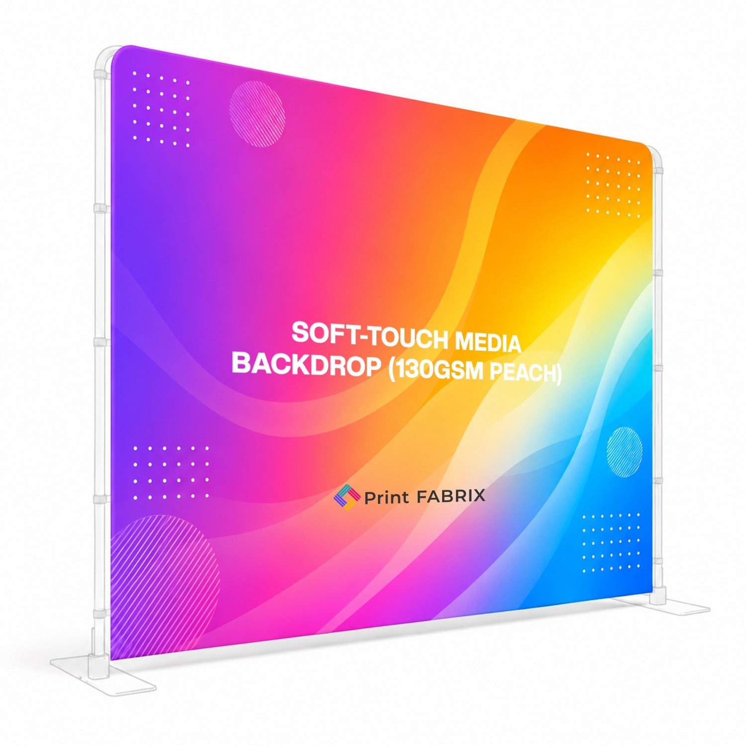 Soft-Touch Media Backdrop (130gsm Peach)