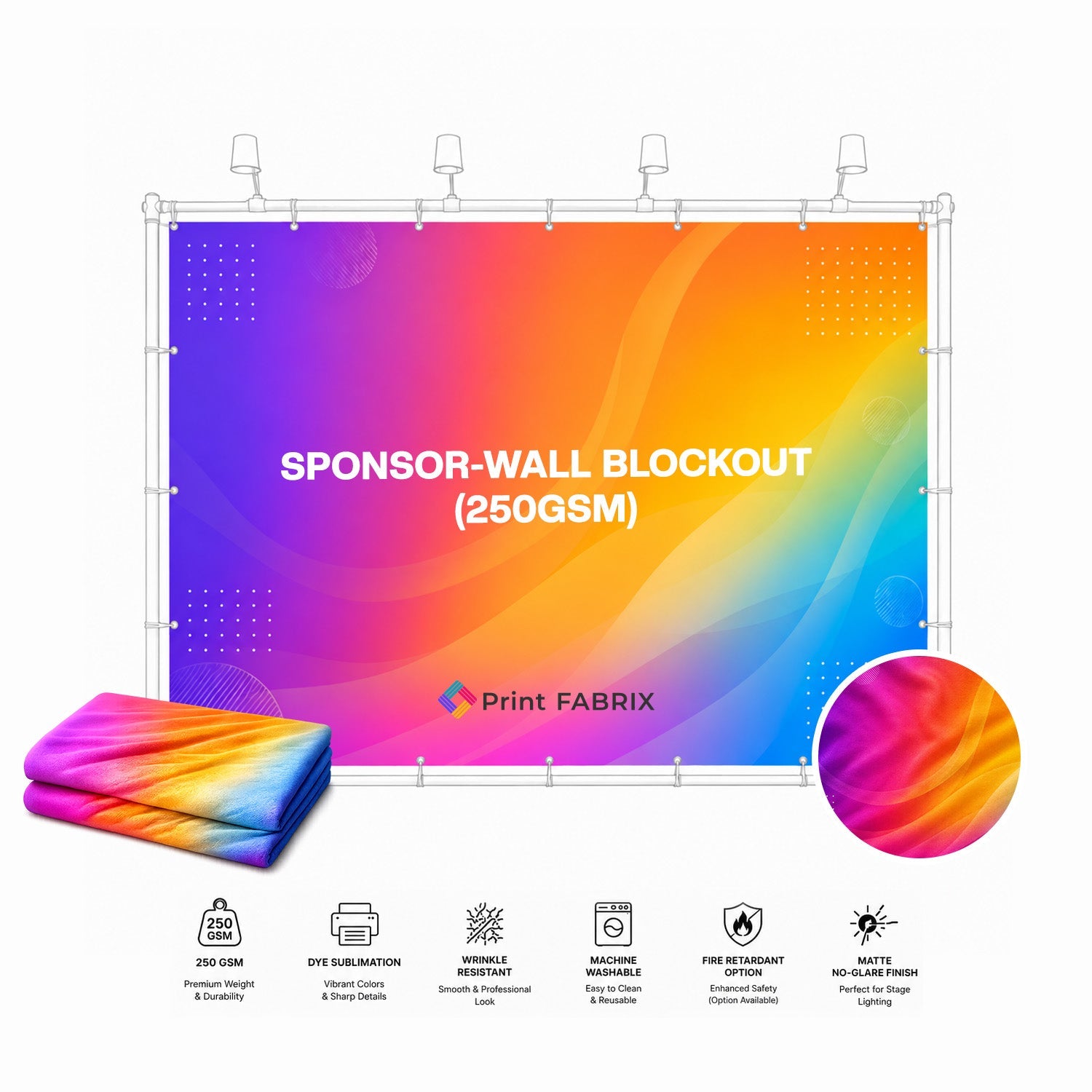 Sponsor-Wall Blockout (250gsm)