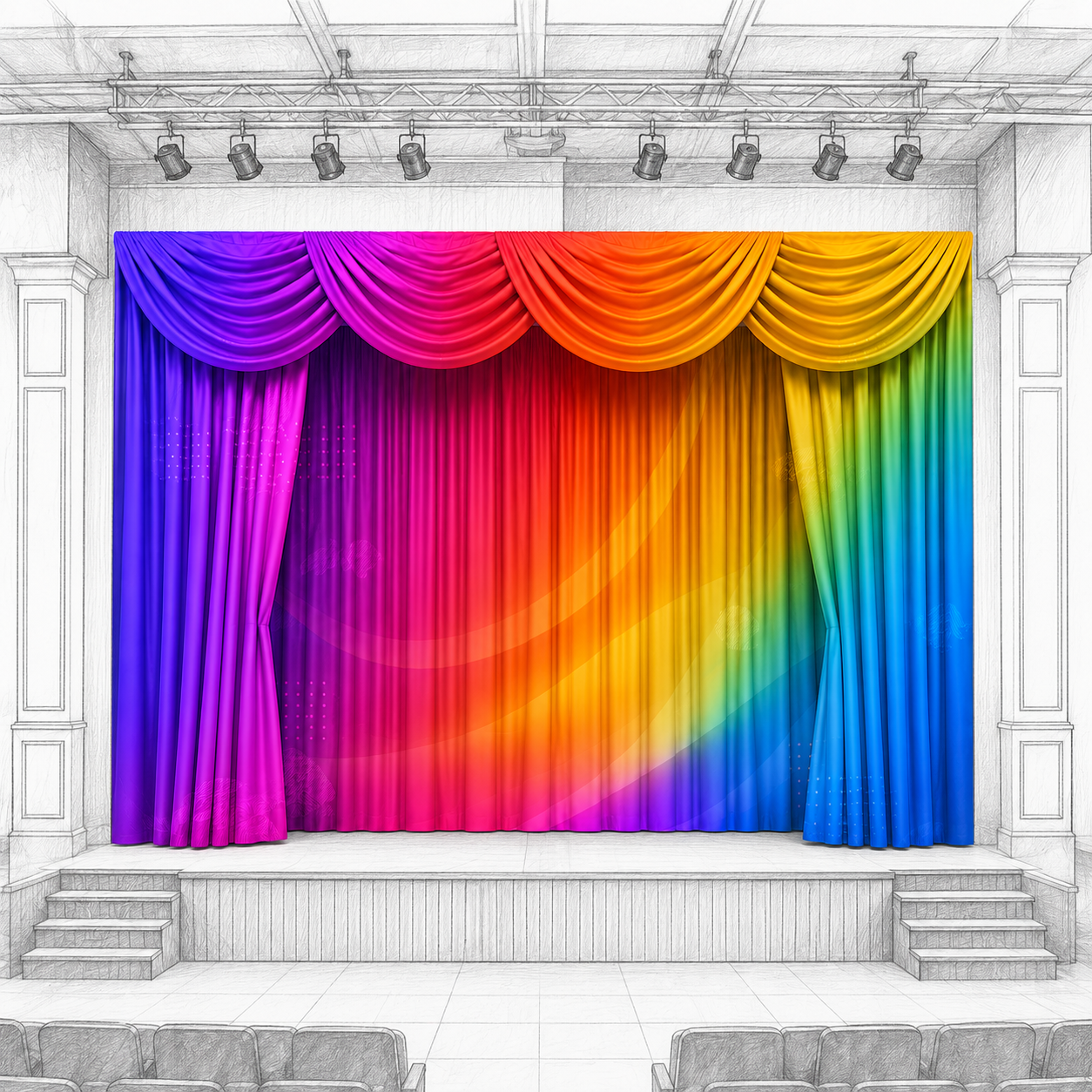 Stage Front Curtain / Drape