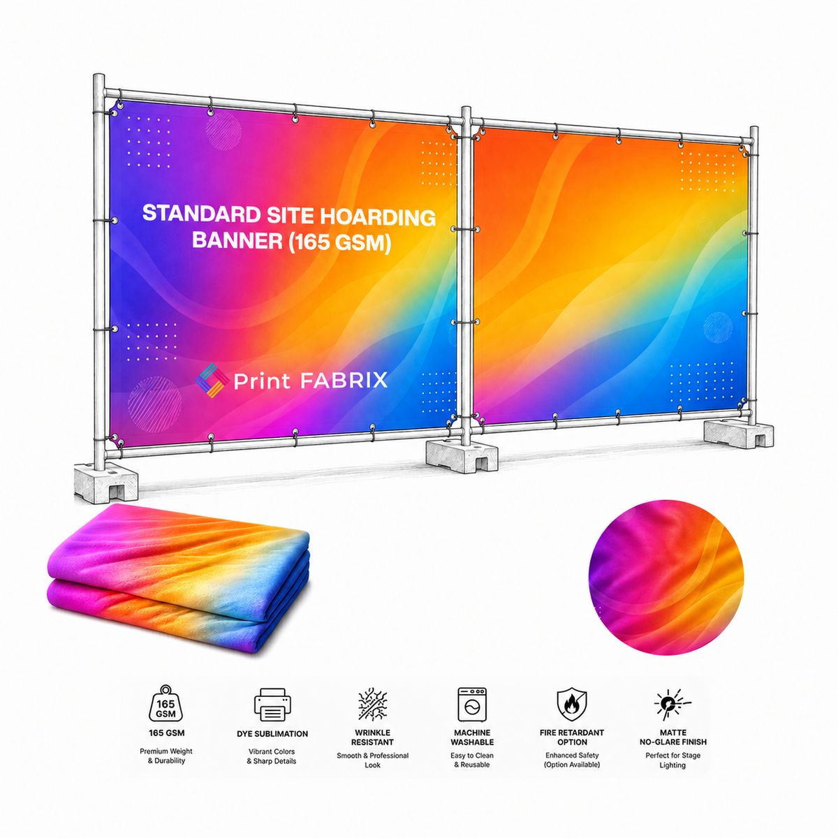 Standard Site Hoarding Banner (165gsm)