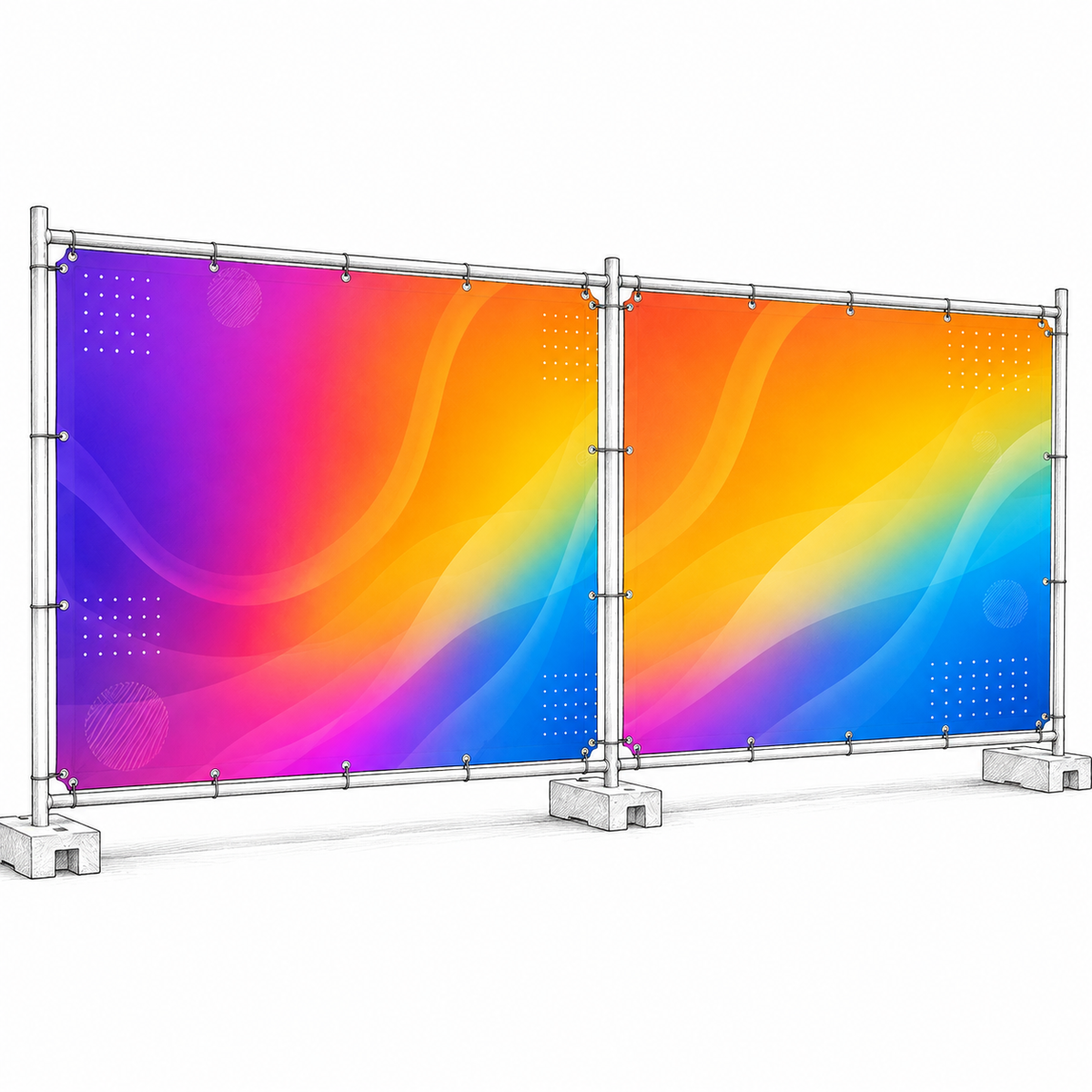 Standard Site Hoarding Banner (165gsm)