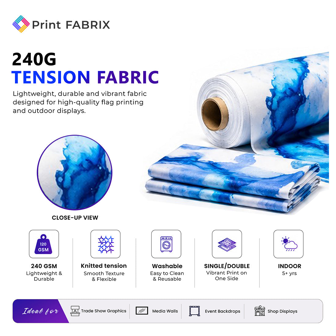 240gsm Tension Fabric fabric details