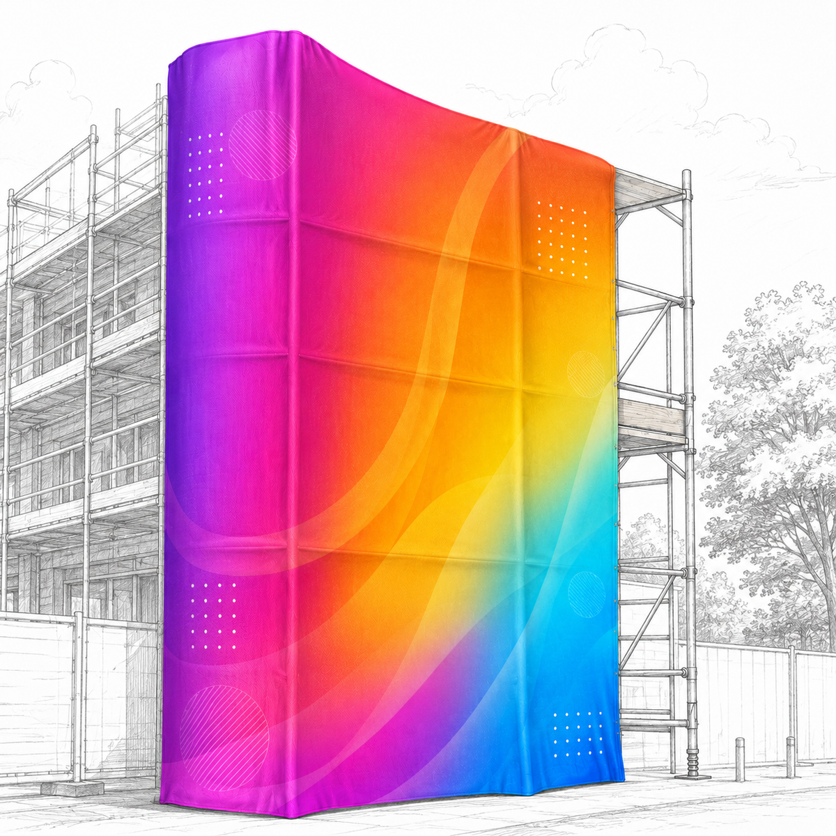 Structural Oxford Scaffold Wrap (450D)