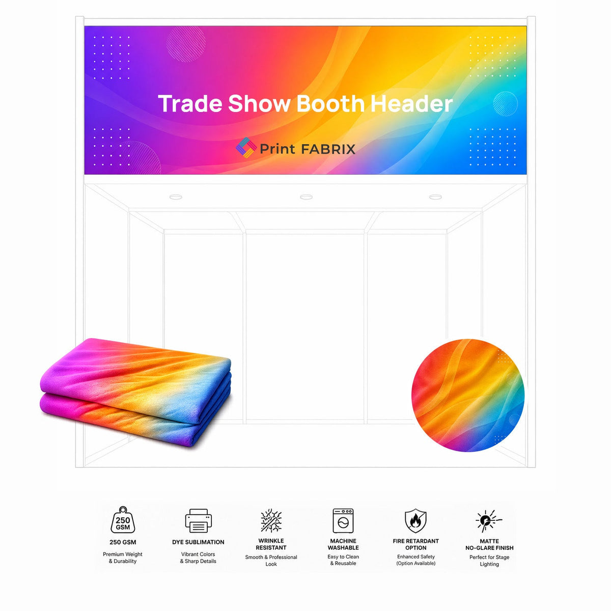 Trade Show Booth Header