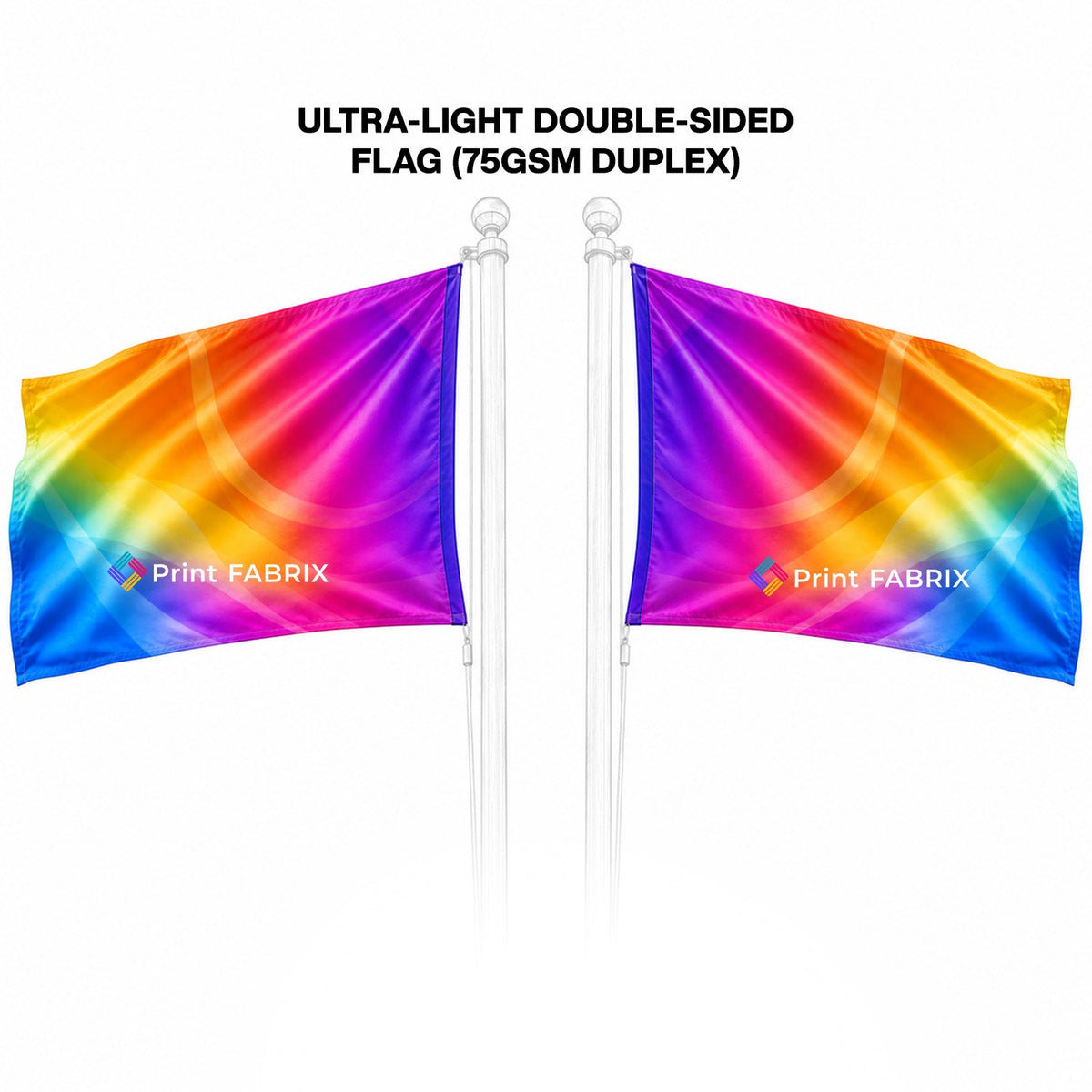 Ultra-Light Double-Sided Flag (75gsm Duplex)