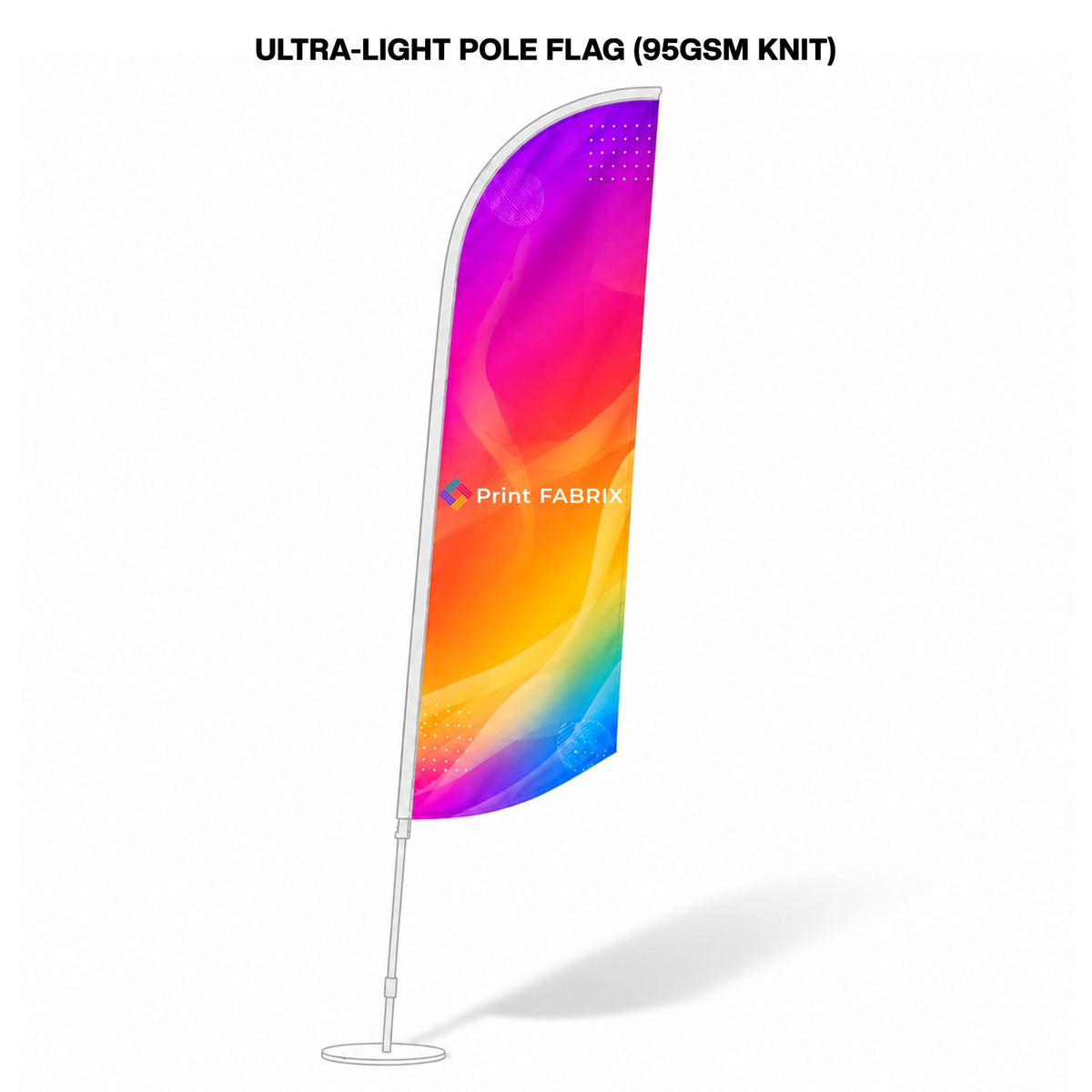 Ultra-Light Pole Flag (95gsm Knit)