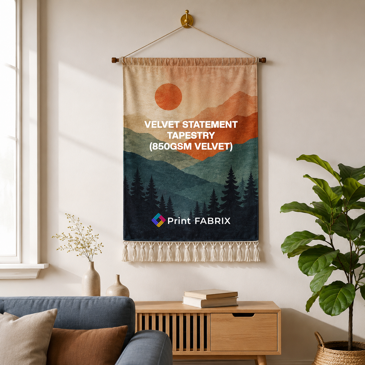 Velvet Statement Tapestry (850gsm Velvet)